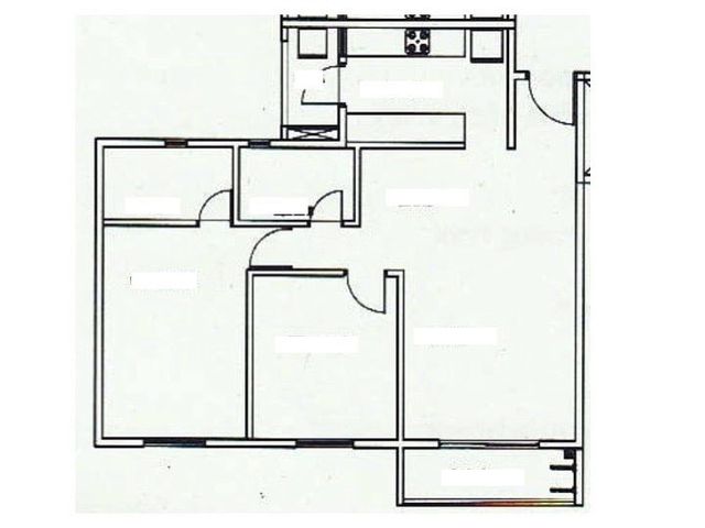 Floor plan of unit 8033